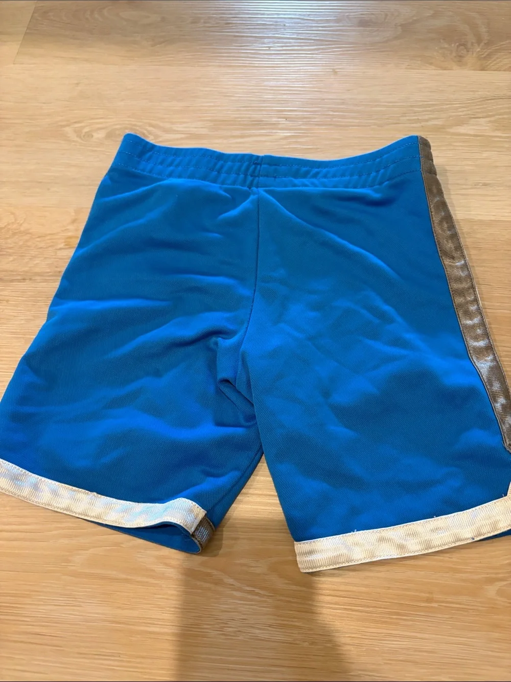 GAP Bright Blue Athletic Shorts with White Trim